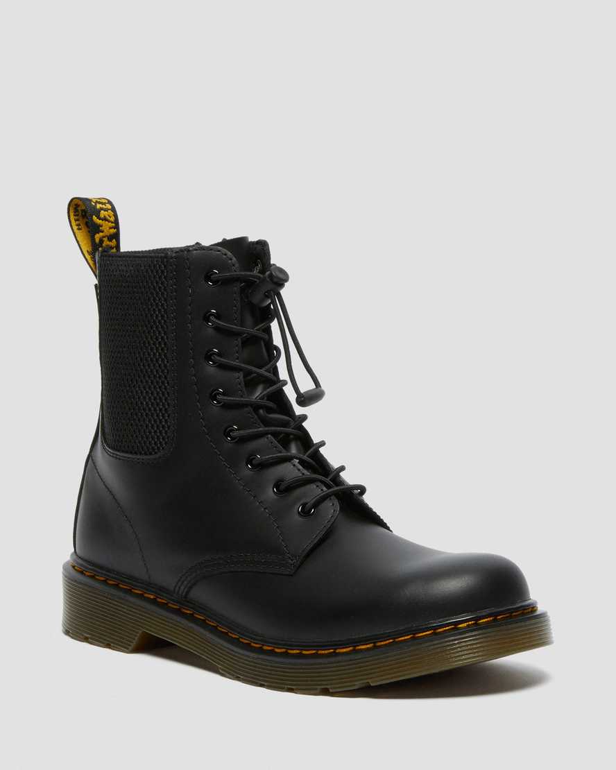 schwarze dr. martens 1460 harper kinder-freizeitstiefel