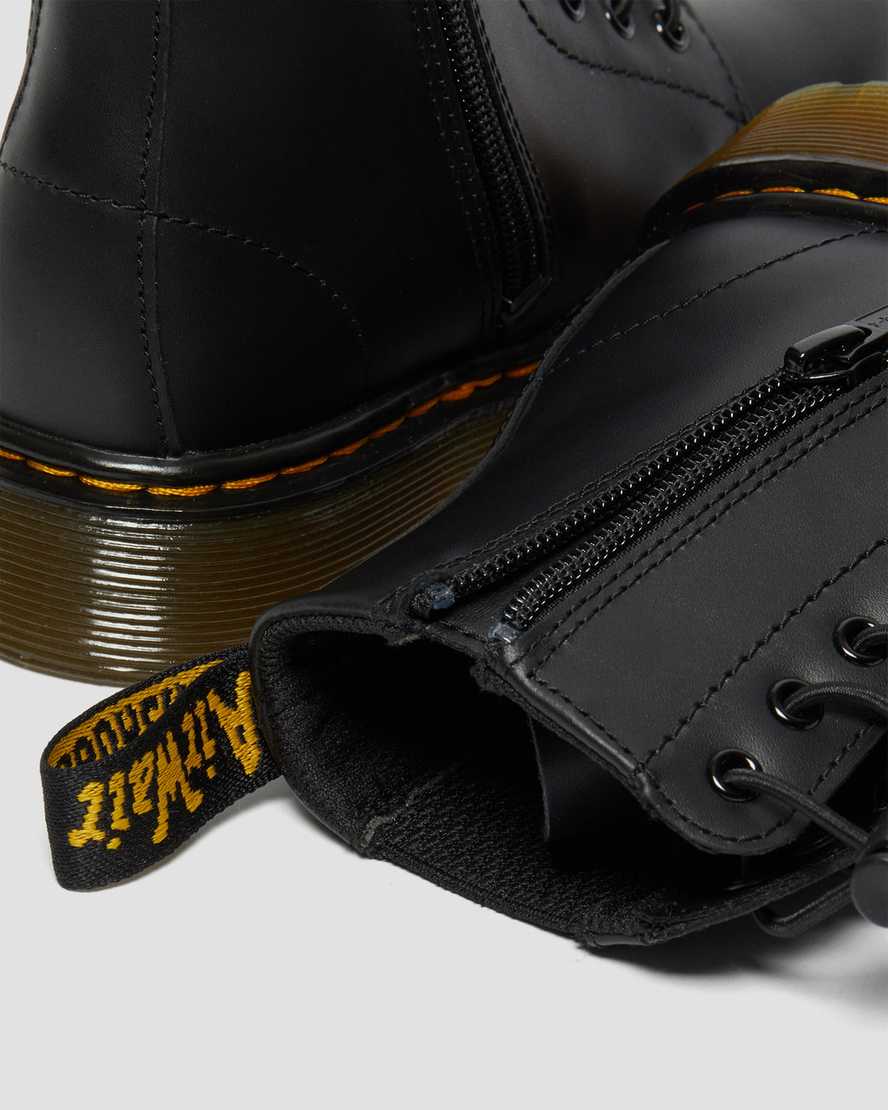 schwarze dr. martens 1460 harper kinder-freizeitstiefel