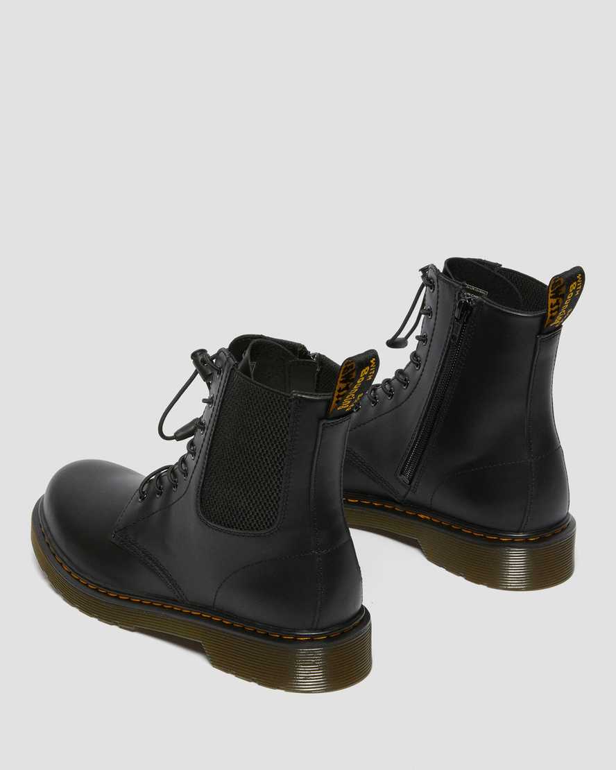 schwarze dr. martens 1460 harper kinder-freizeitstiefel