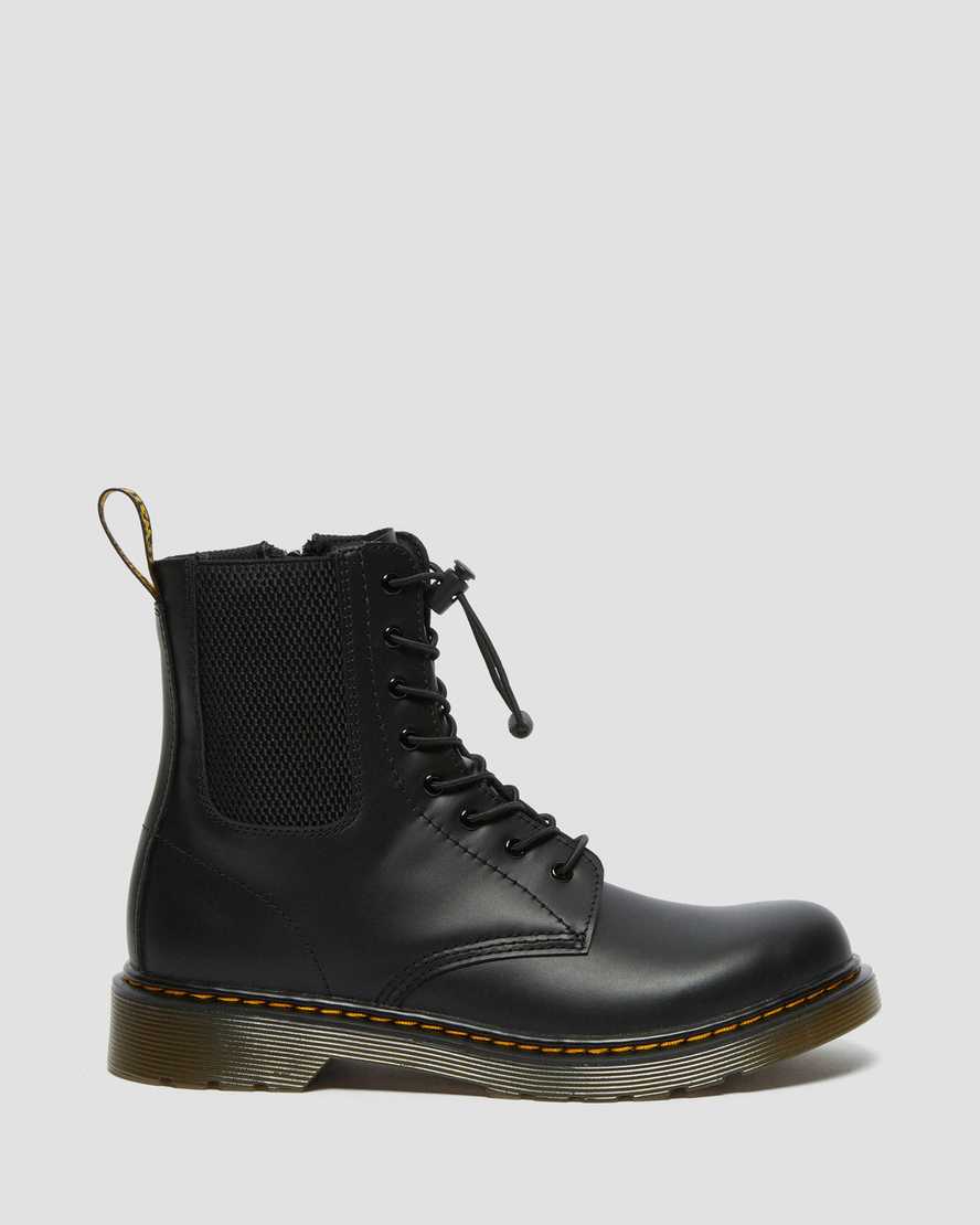 schwarze dr. martens 1460 harper kinder-freizeitstiefel