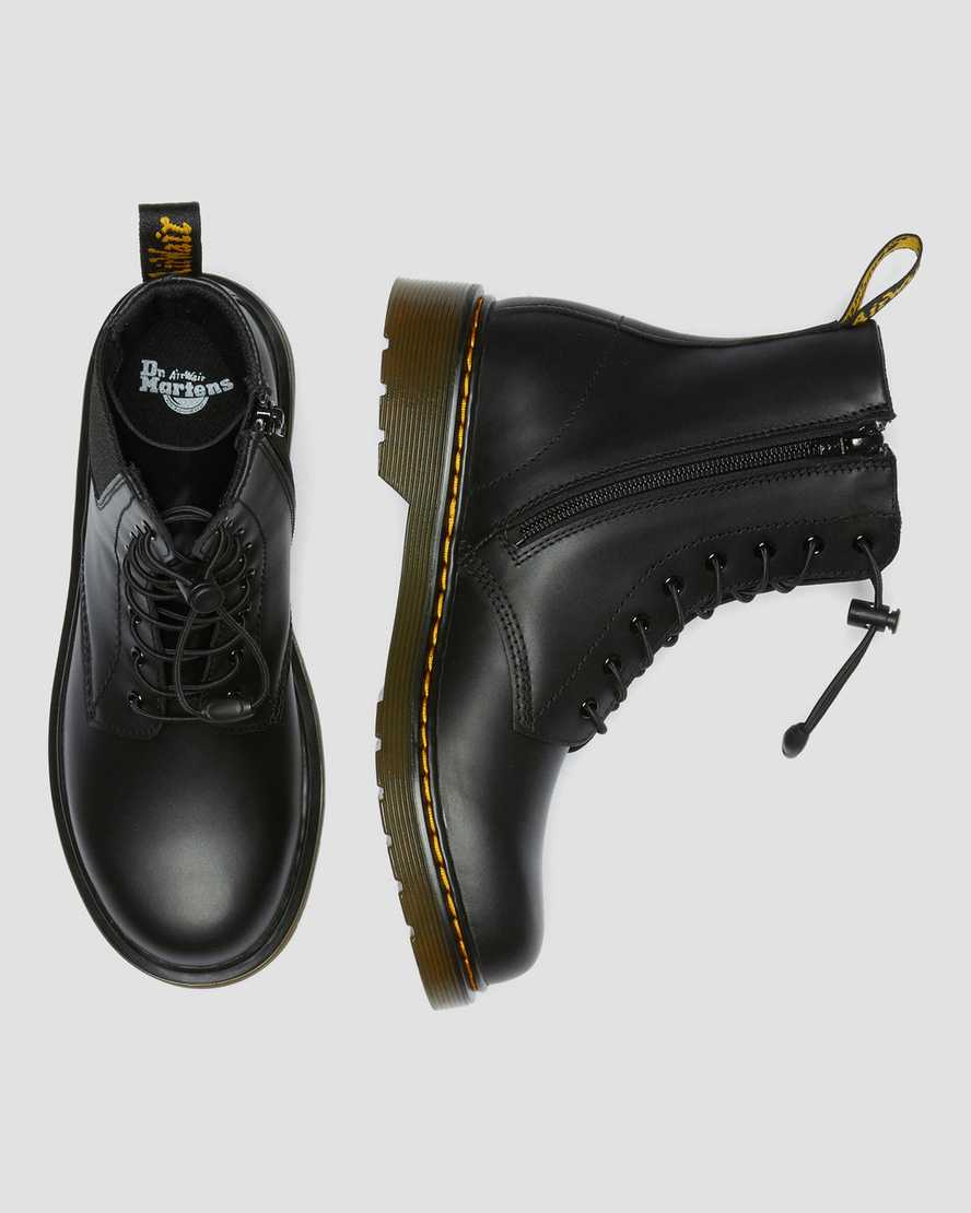 schwarze dr. martens 1460 harper kinder-freizeitstiefel