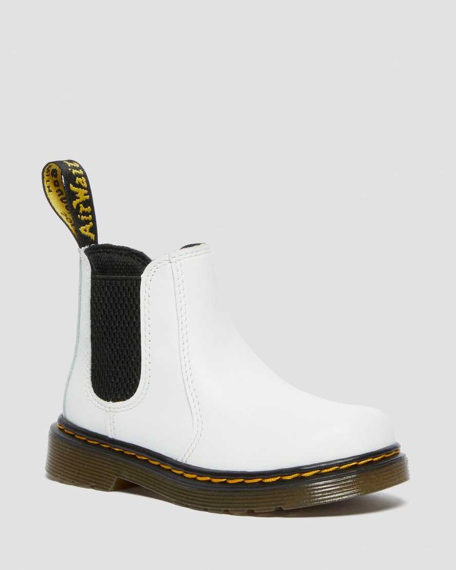 weiße dr. martens 2976 chelsea boots für kinder