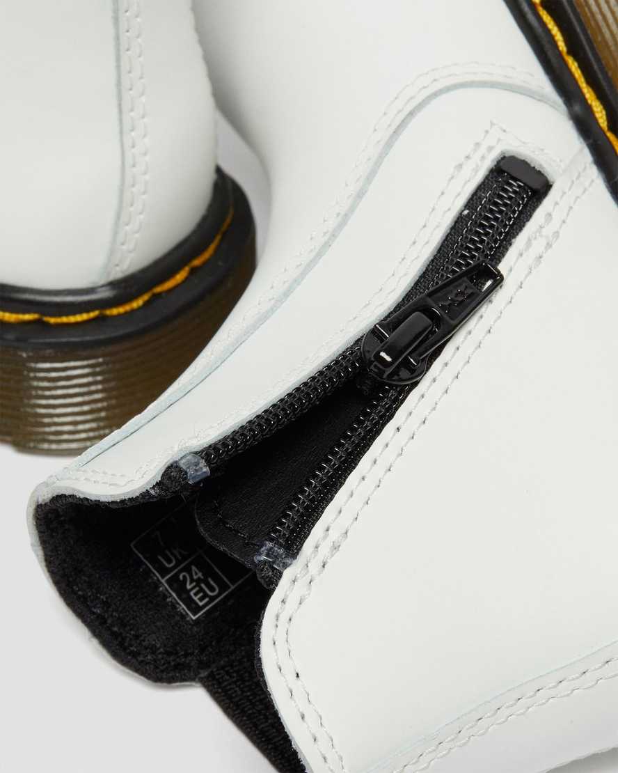 weiße dr. martens 2976 chelsea boots für kinder
