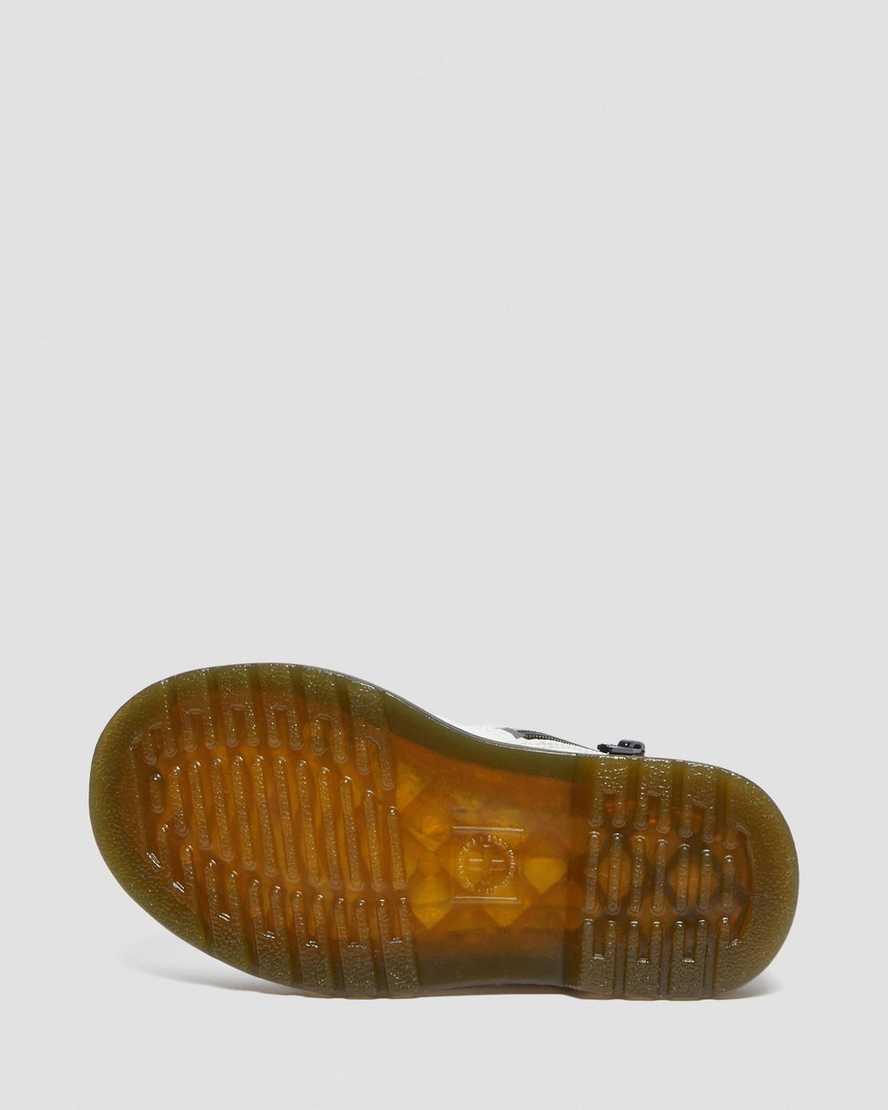 weiße dr. martens 2976 chelsea boots für kinder
