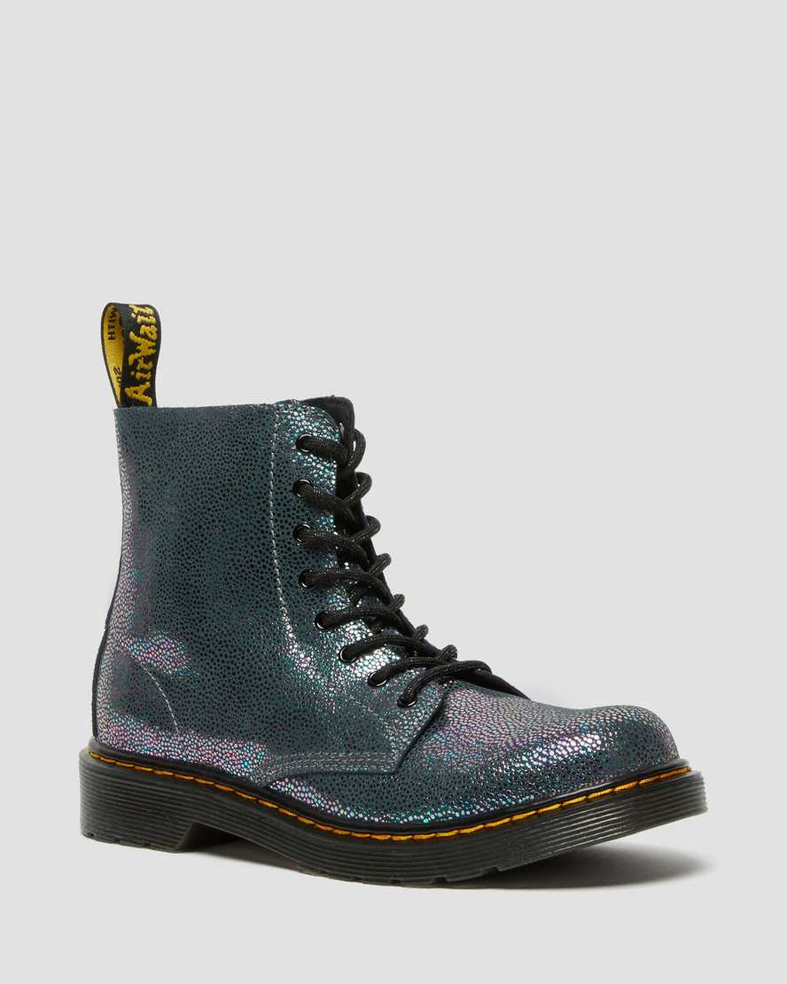 marineblaue dr. martens 1460 pascal iridescent kinder-schnürstiefel