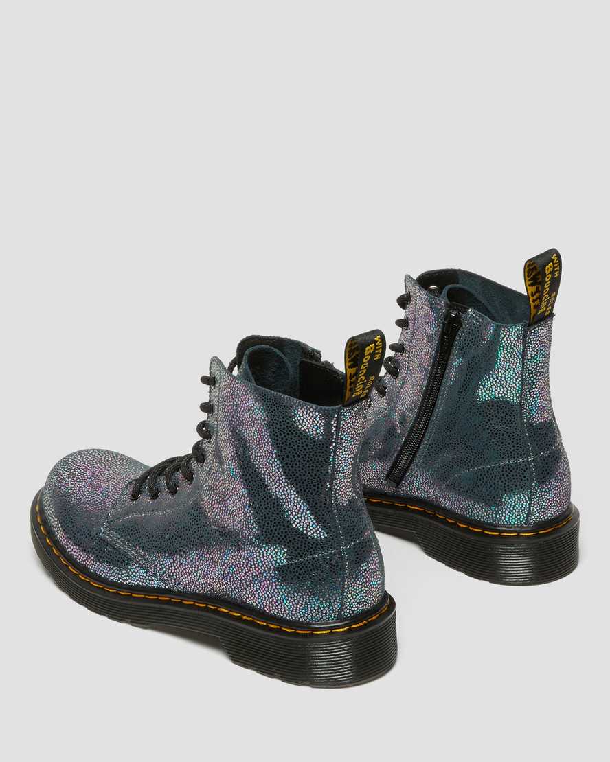 marineblaue dr. martens 1460 pascal iridescent kinder-schnürstiefel