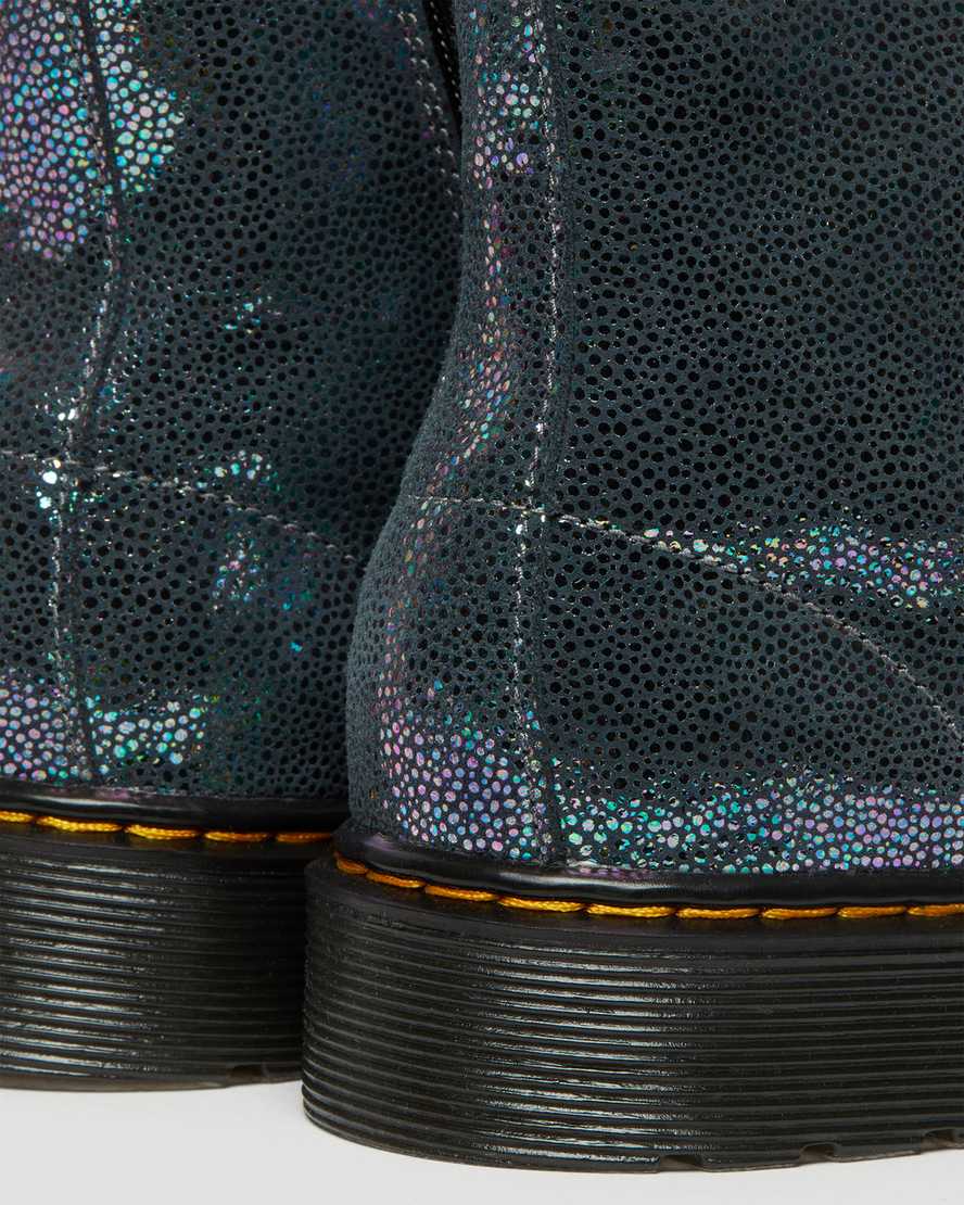 marineblaue dr. martens 1460 pascal iridescent kinder-schnürstiefel