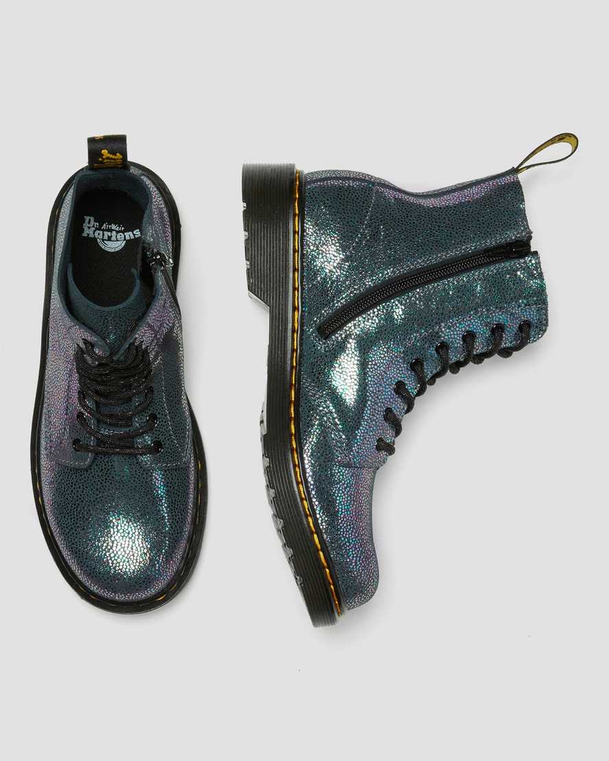 marineblaue dr. martens 1460 pascal iridescent kinder-schnürstiefel