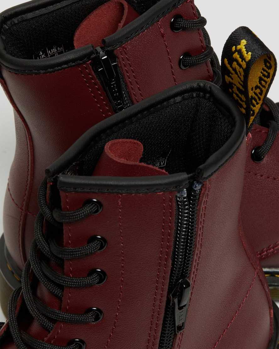rote dr. martens 1460 softy t schnürstiefel für kinder