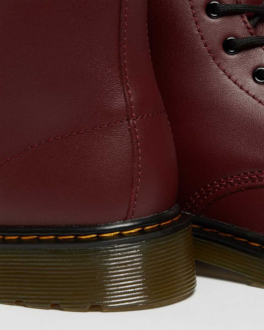rote dr. martens 1460 softy t schnürstiefel für kinder