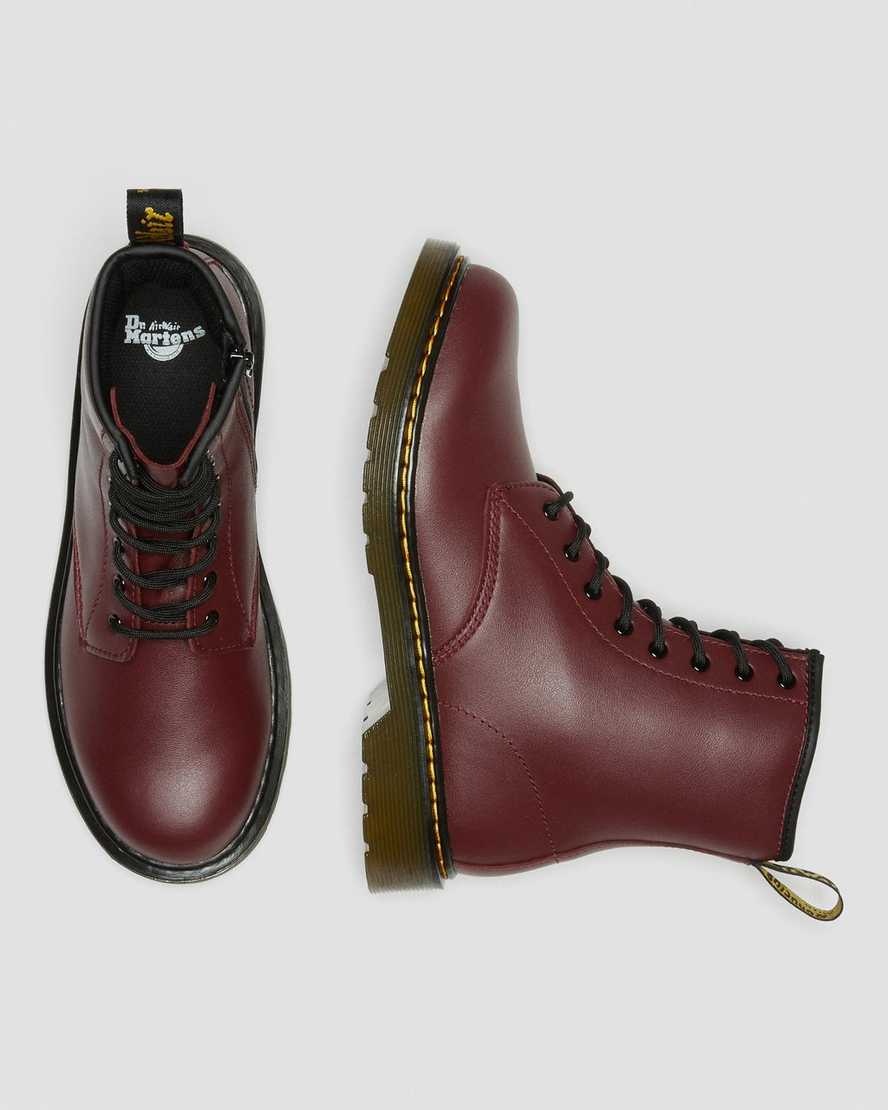 rote dr. martens 1460 softy t schnürstiefel für kinder