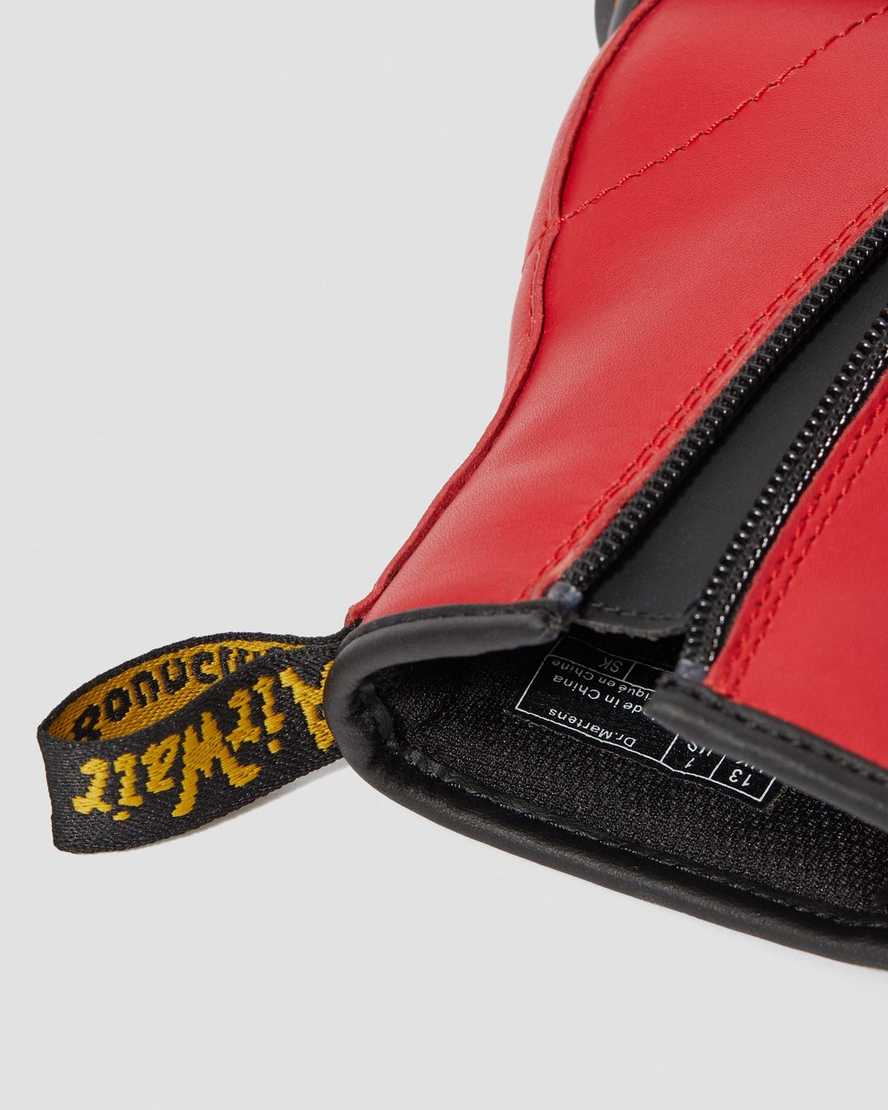 rote dr. martens 1460 kinder-schnürstiefel