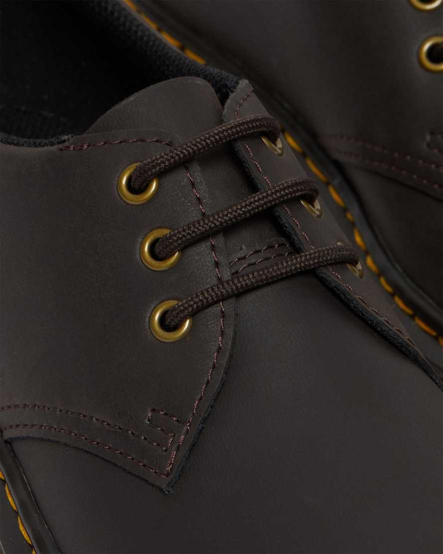 dunkelbraune dr. martens 1461 wildhorse kinderschuhe