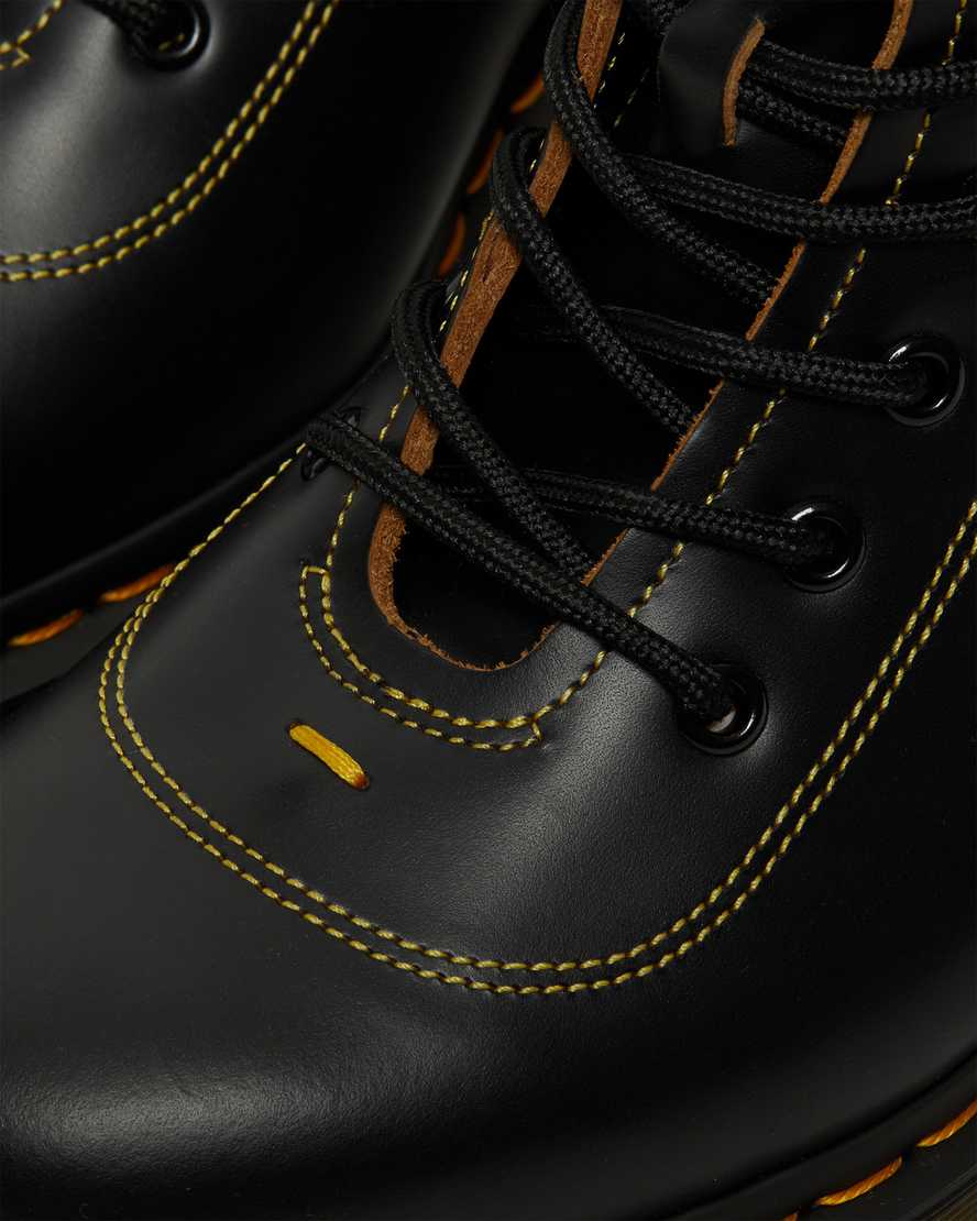 schwarze dr. martens pharamond vintage smooth herren-ankle-boots