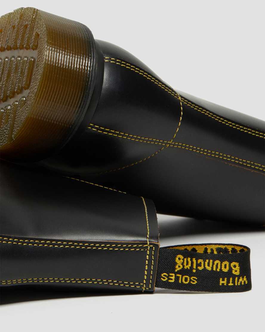 schwarze dr. martens pharamond vintage smooth herren-ankle-boots