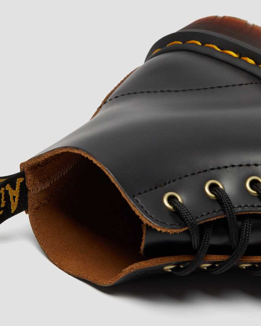 schwarze dr. martens 101 vintage smooth herren-ankle-boots
