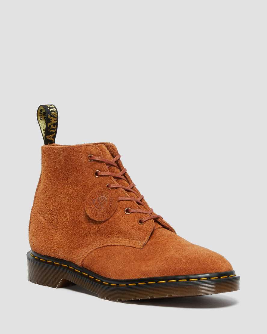 braune dr. martens 101 herren-ankle-boots