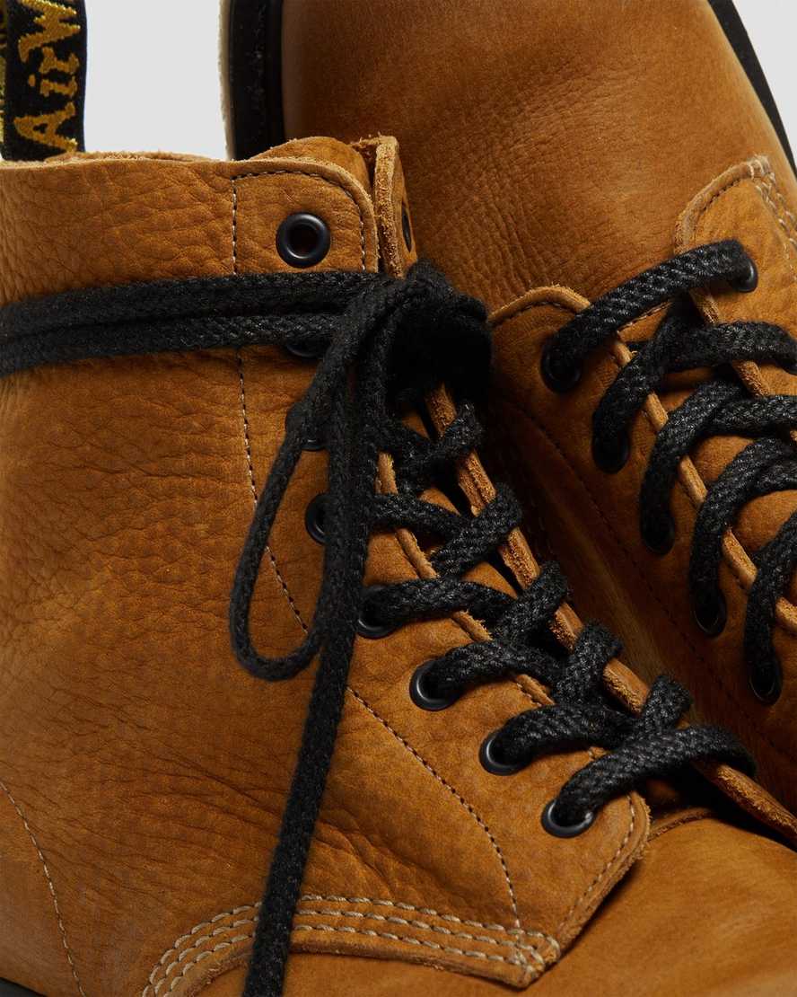 hellbraune dr. martens 1460 pascal titan herren-freizeitstiefel hergestellt in england