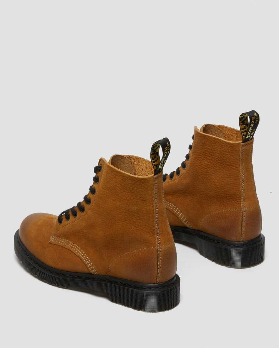 hellbraune dr. martens 1460 pascal titan herren-freizeitstiefel hergestellt in england