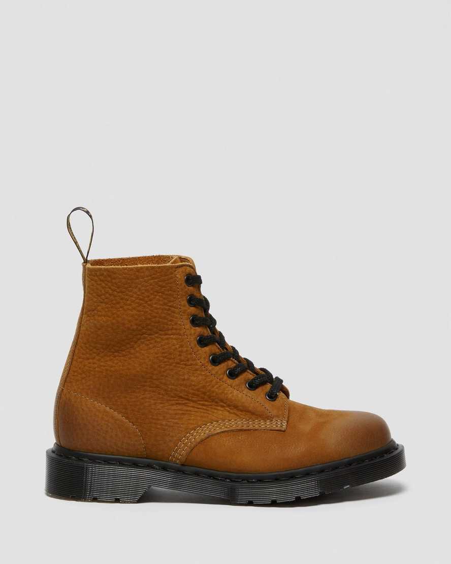 hellbraune dr. martens 1460 pascal titan herren-freizeitstiefel hergestellt in england