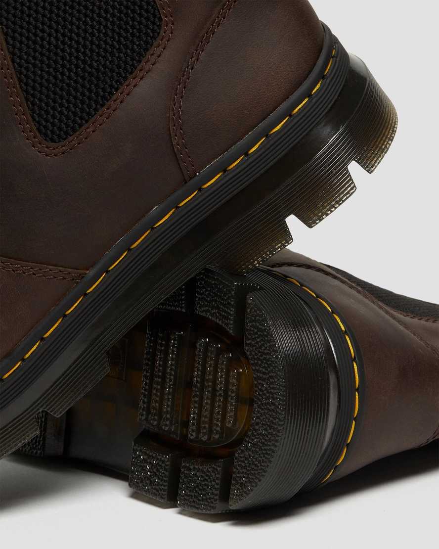 braune dr. martens embury crazy horse herren-freizeitstiefel