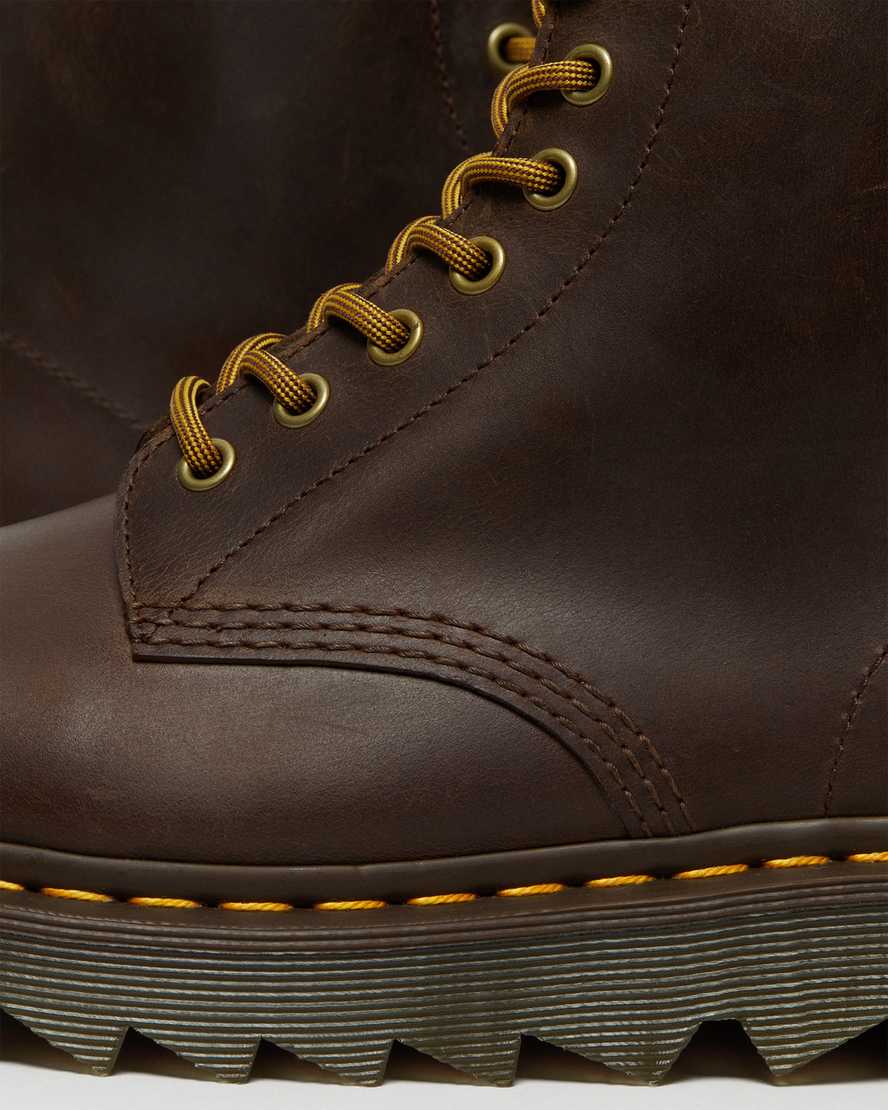 braune dr. martens 1460 pascal ziggy herren-freizeitstiefel
