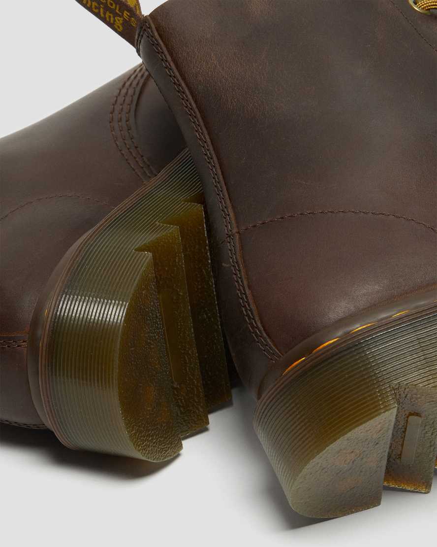 braune dr. martens 1460 pascal ziggy herren-freizeitstiefel