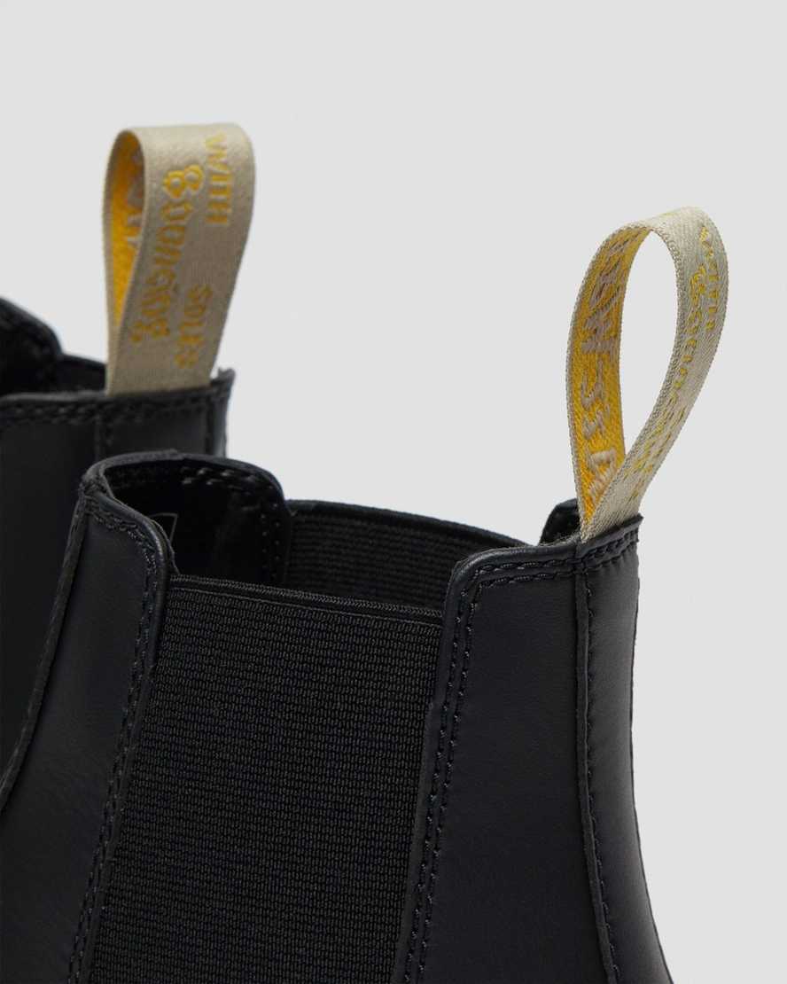 schwarze dr. martens 2976 felix chelsea boots für herren