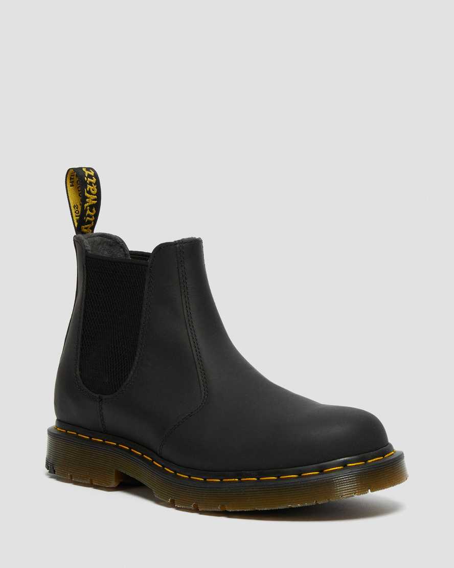 schwarze dr. martens 2976 dm wintergrip chelsea boots für herren