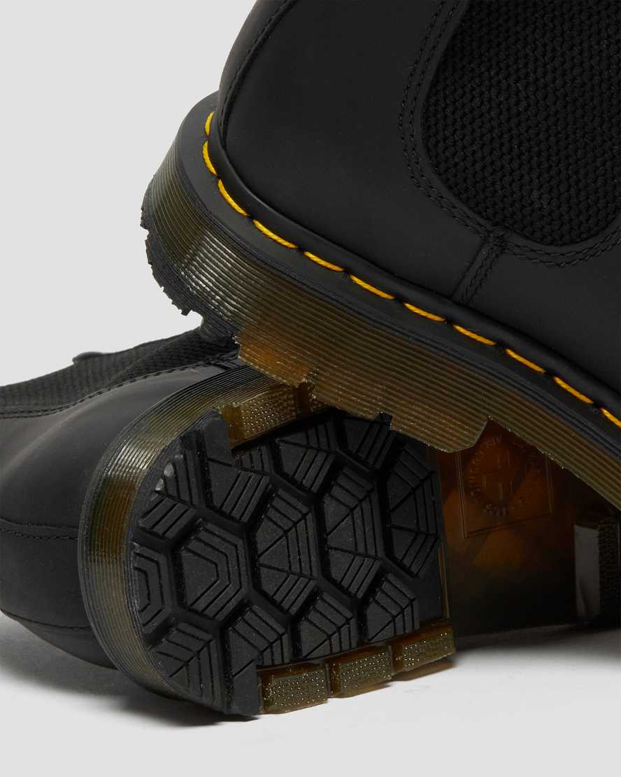schwarze dr. martens 2976 dm wintergrip chelsea boots für herren