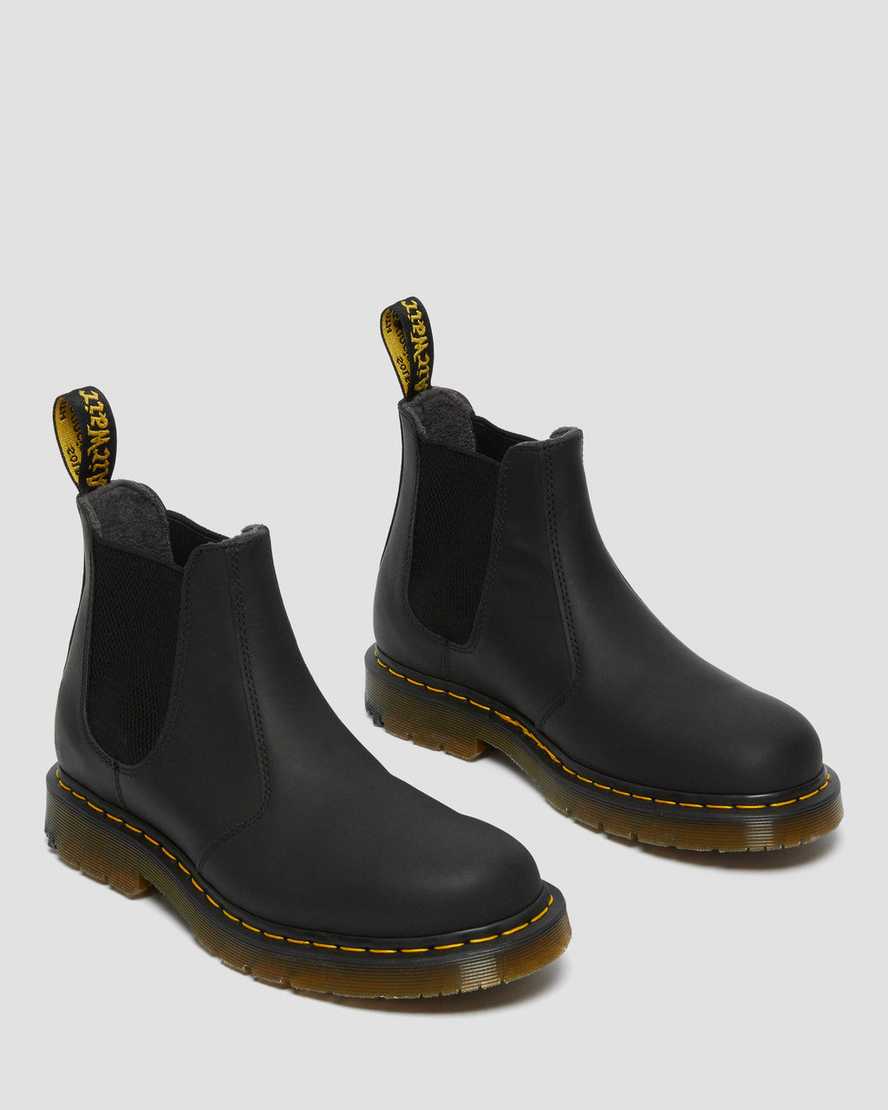 schwarze dr. martens 2976 dm wintergrip chelsea boots für herren
