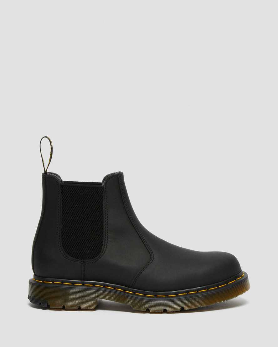 schwarze dr. martens 2976 dm wintergrip chelsea boots für herren
