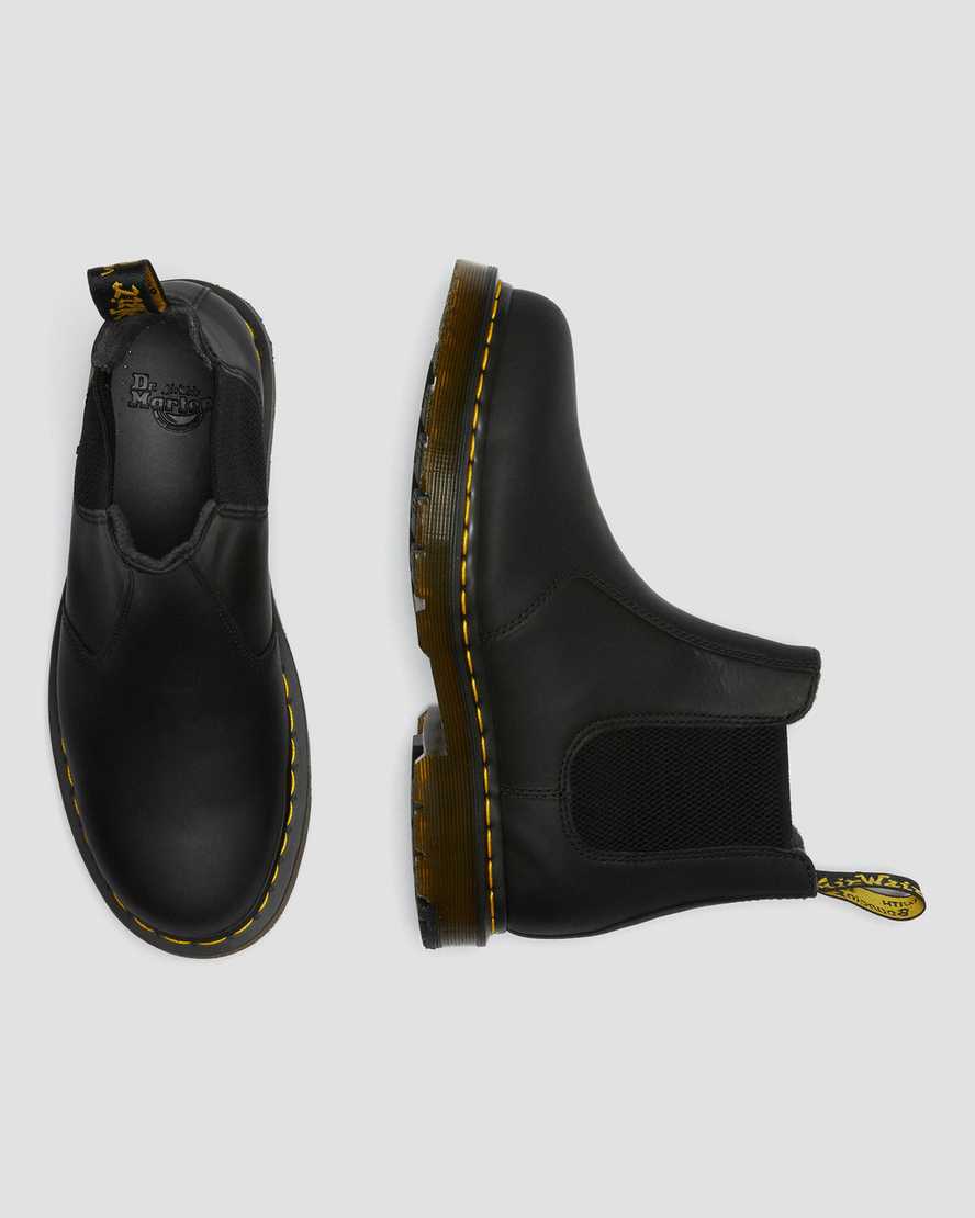 schwarze dr. martens 2976 dm wintergrip chelsea boots für herren