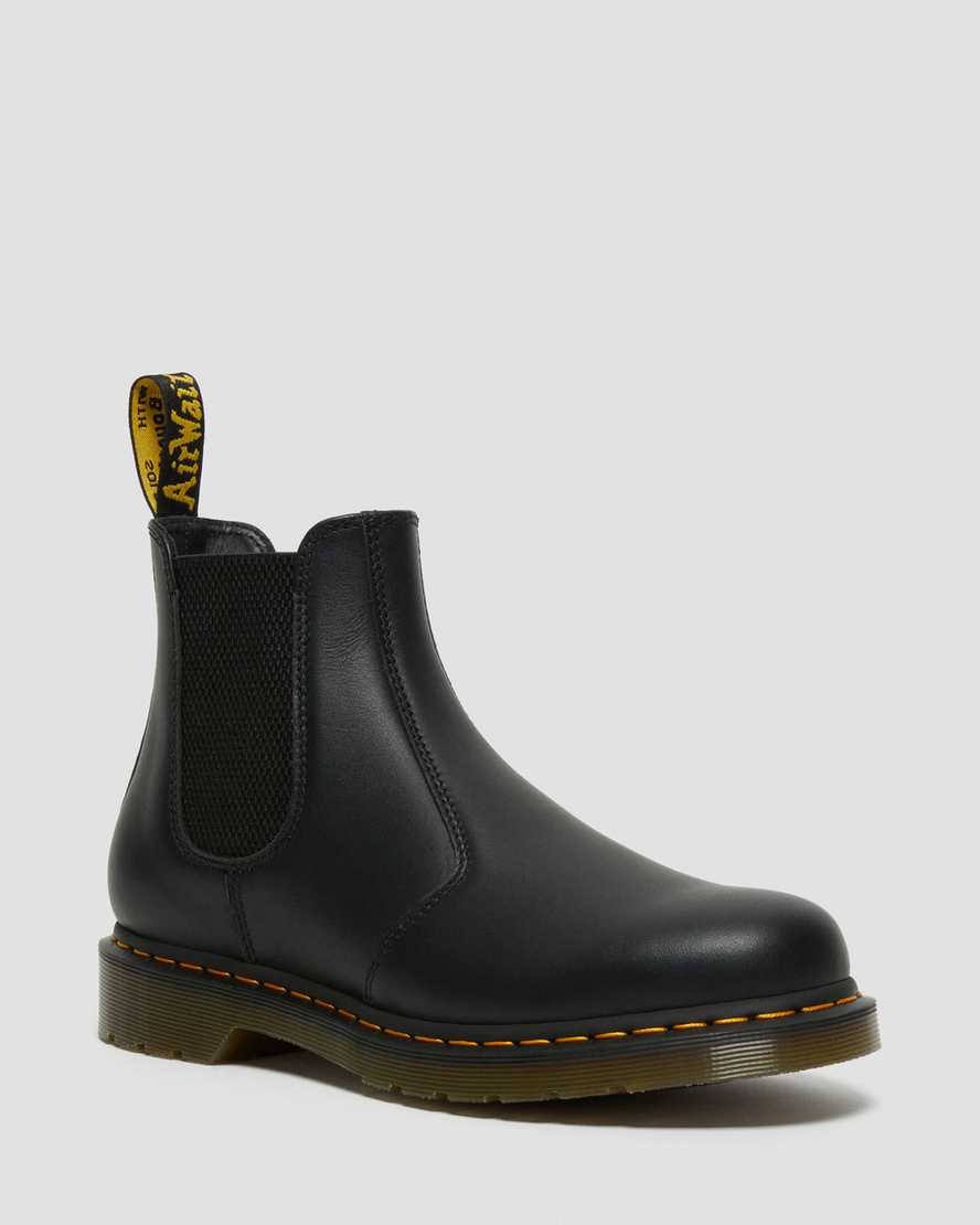 schwarze dr. martens 2976 nappa chelsea boots für herren