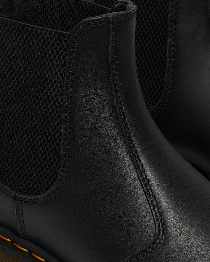 schwarze dr. martens 2976 nappa chelsea boots für herren