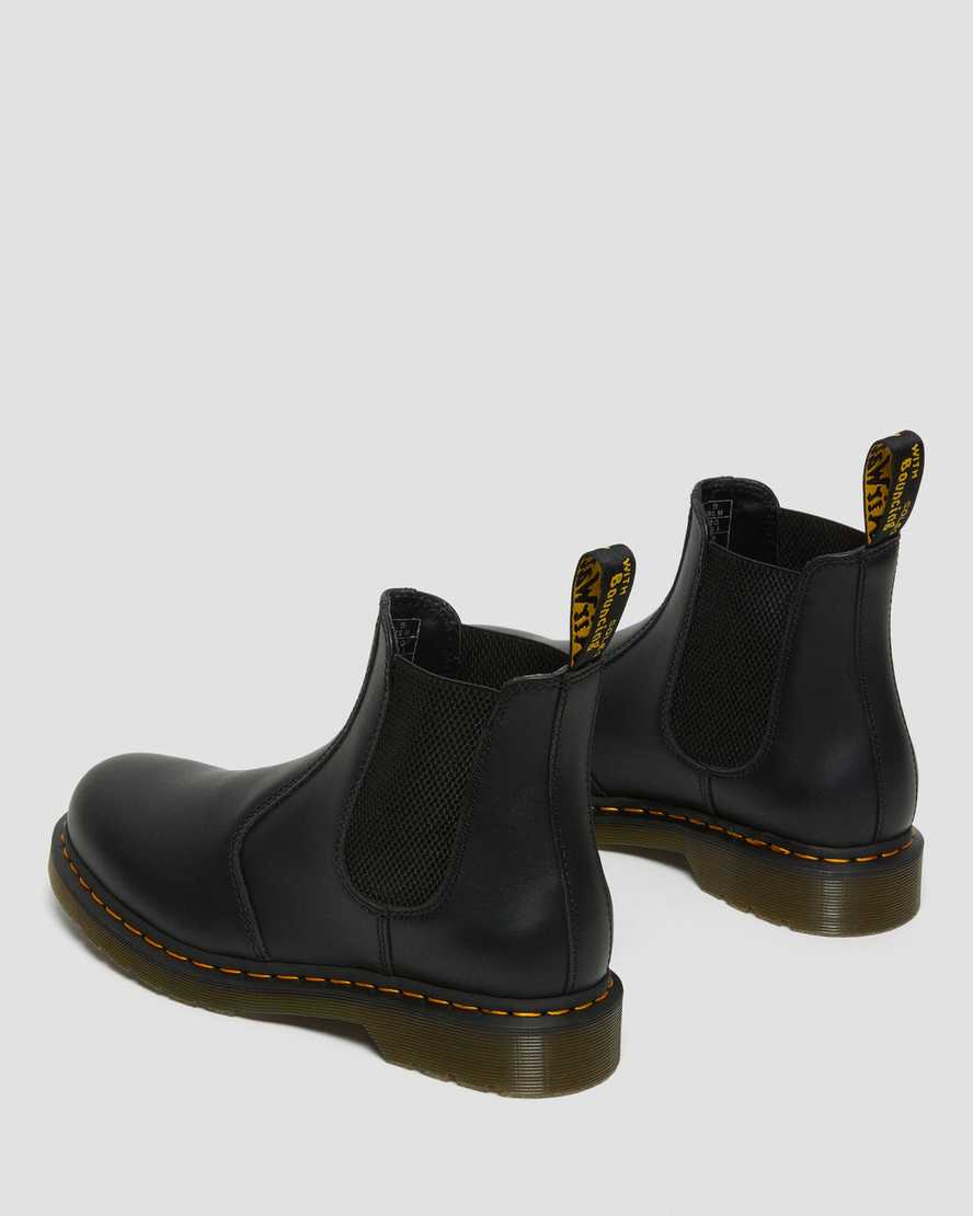 schwarze dr. martens 2976 nappa chelsea boots für herren