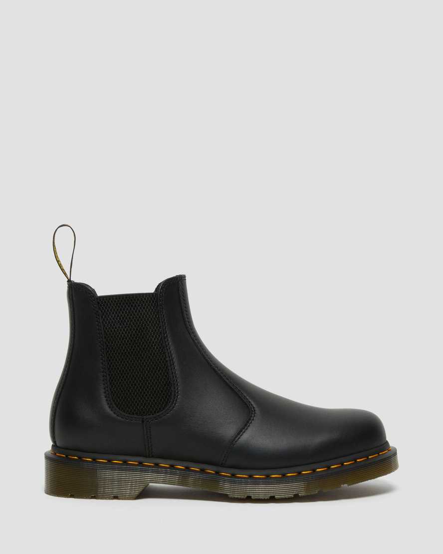 schwarze dr. martens 2976 nappa chelsea boots für herren