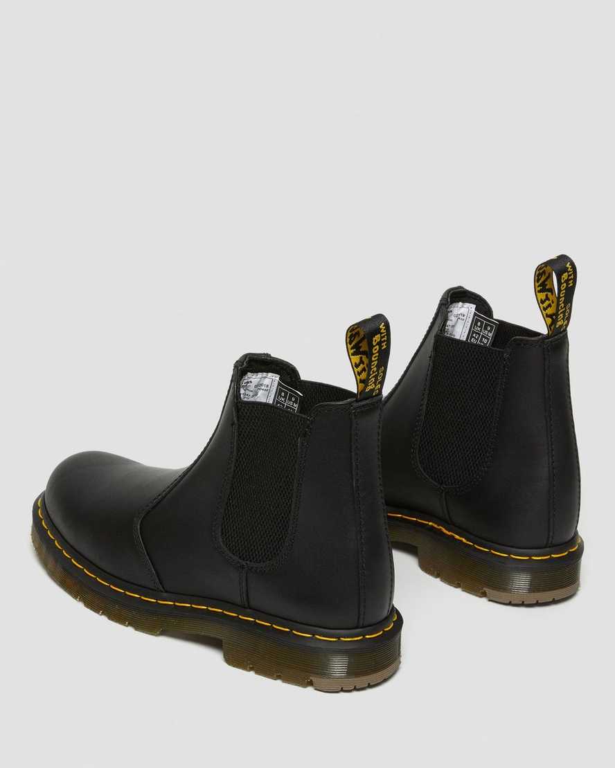 schwarze dr. martens 2976 rutschfeste chelsea boots für herren