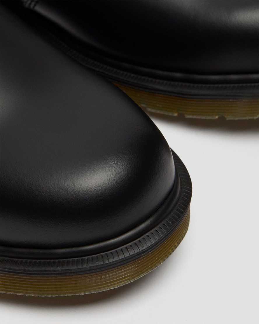 schwarze dr. martens 2976 smooth herren-chelsea-boots