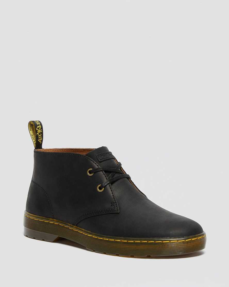 schwarze dr. martens cabrillo wyoming herren-wüstenstiefel