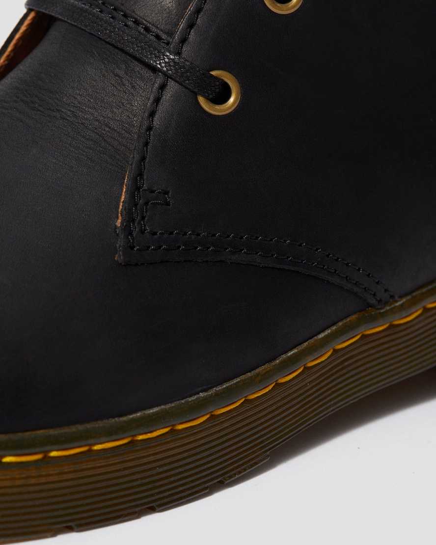 schwarze dr. martens cabrillo wyoming herren-wüstenstiefel