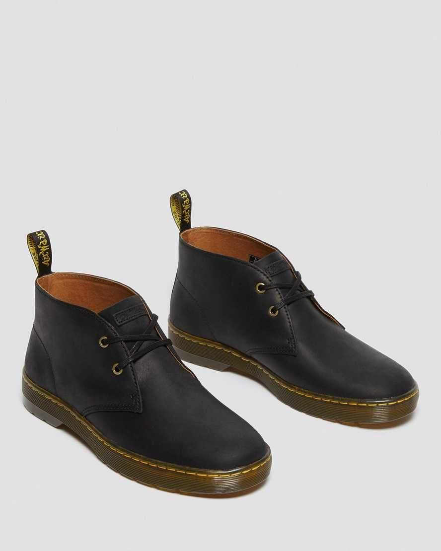 schwarze dr. martens cabrillo wyoming herren-wüstenstiefel