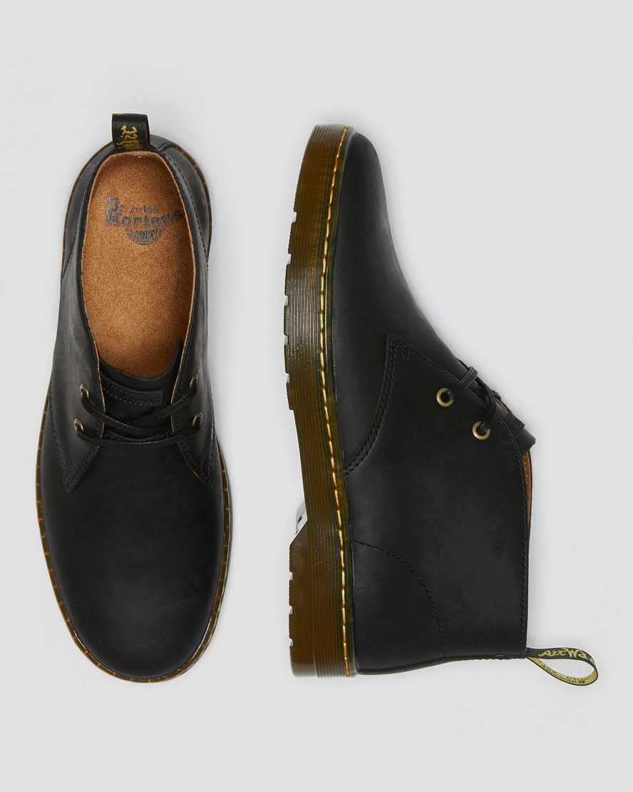 schwarze dr. martens cabrillo wyoming herren-wüstenstiefel