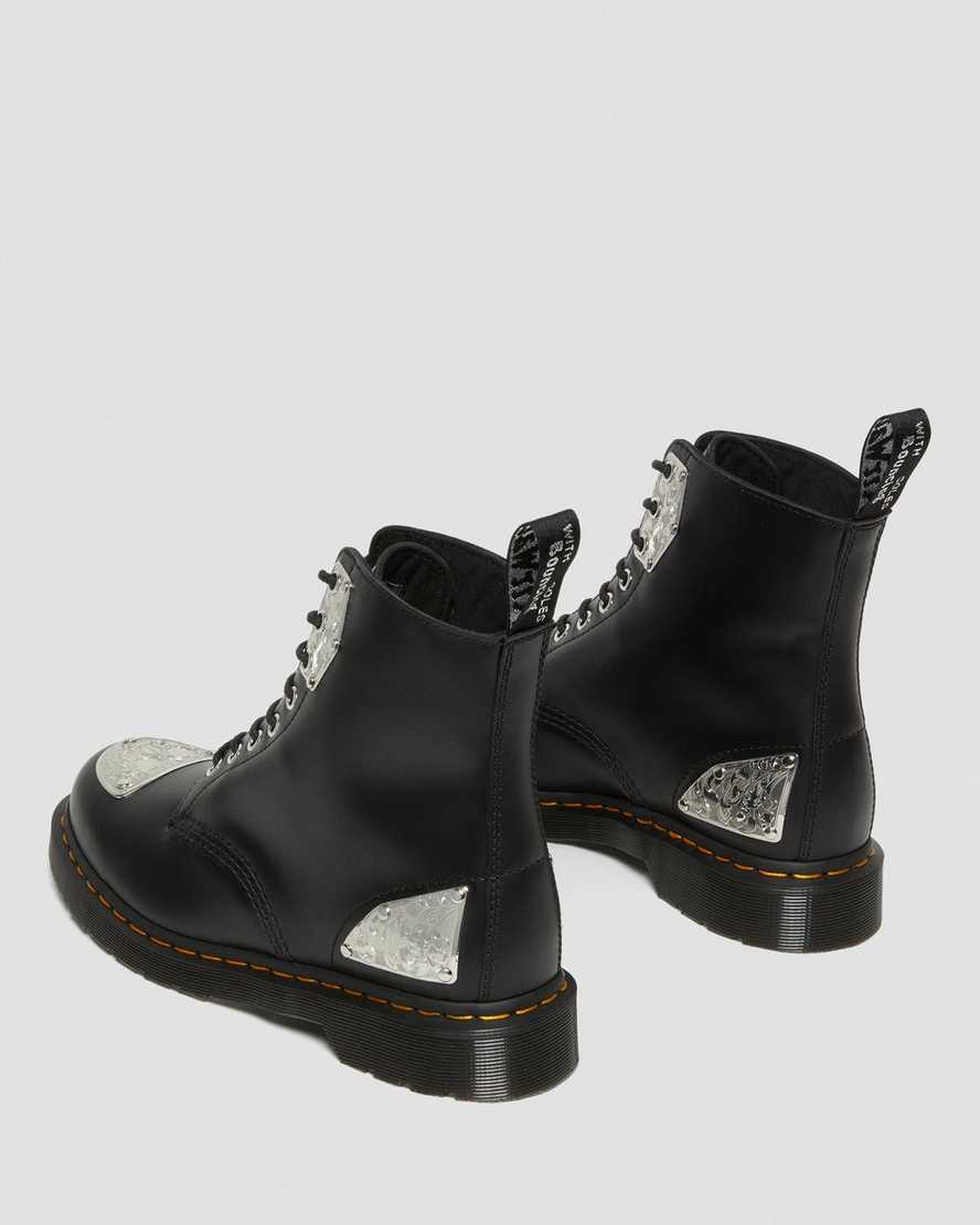 schwarze dr. martens king nerd 1460 herren-schnürstiefel