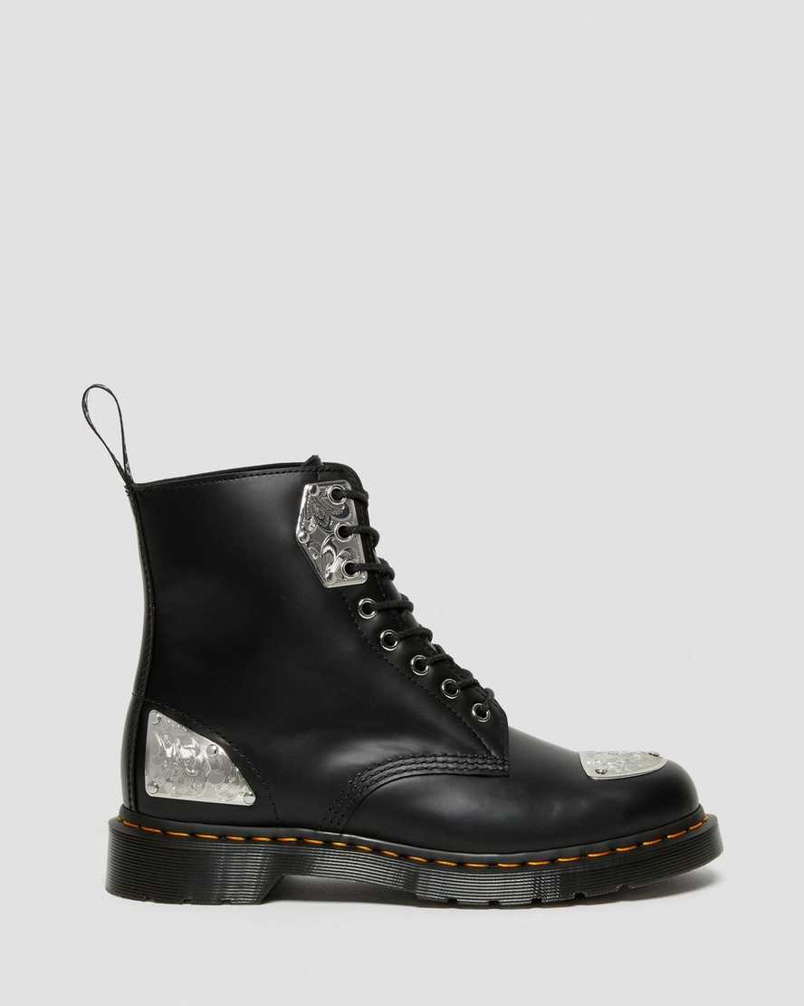 schwarze dr. martens king nerd 1460 herren-schnürstiefel