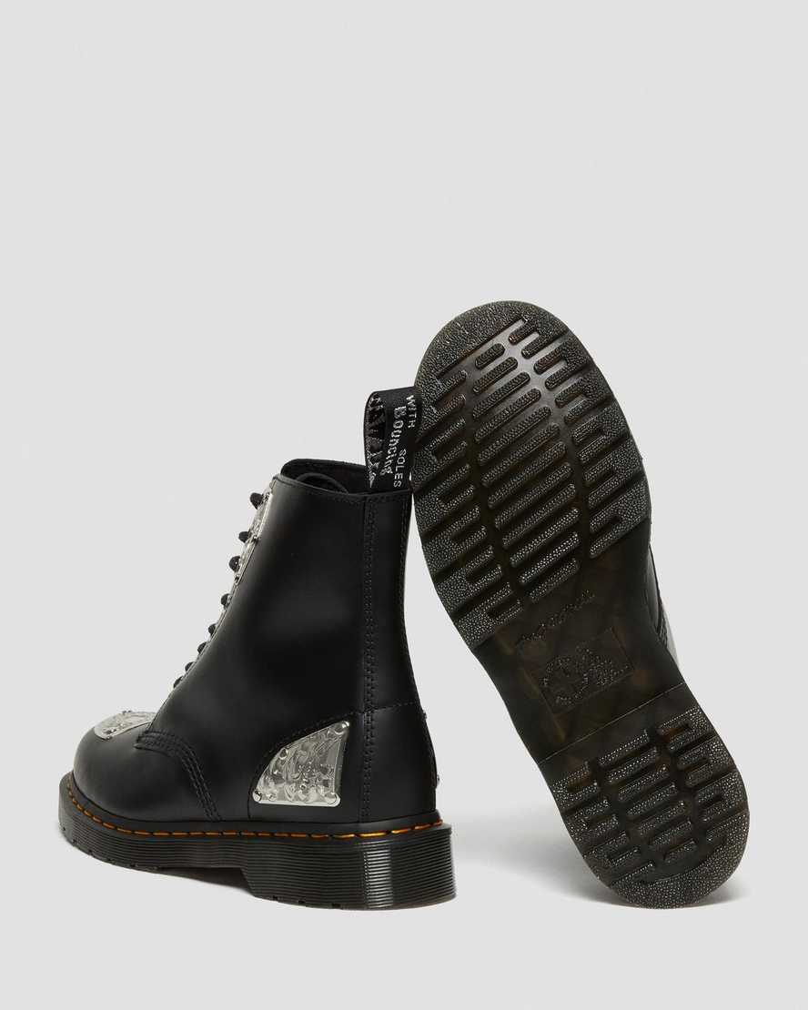 schwarze dr. martens king nerd 1460 herren-schnürstiefel