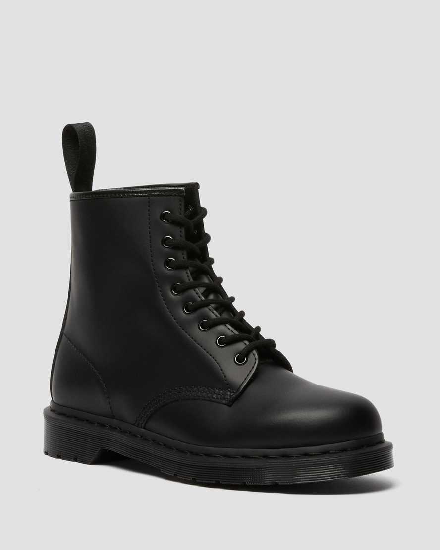 schwarze dr. martens 1460 mono smooth herren-schnürstiefel