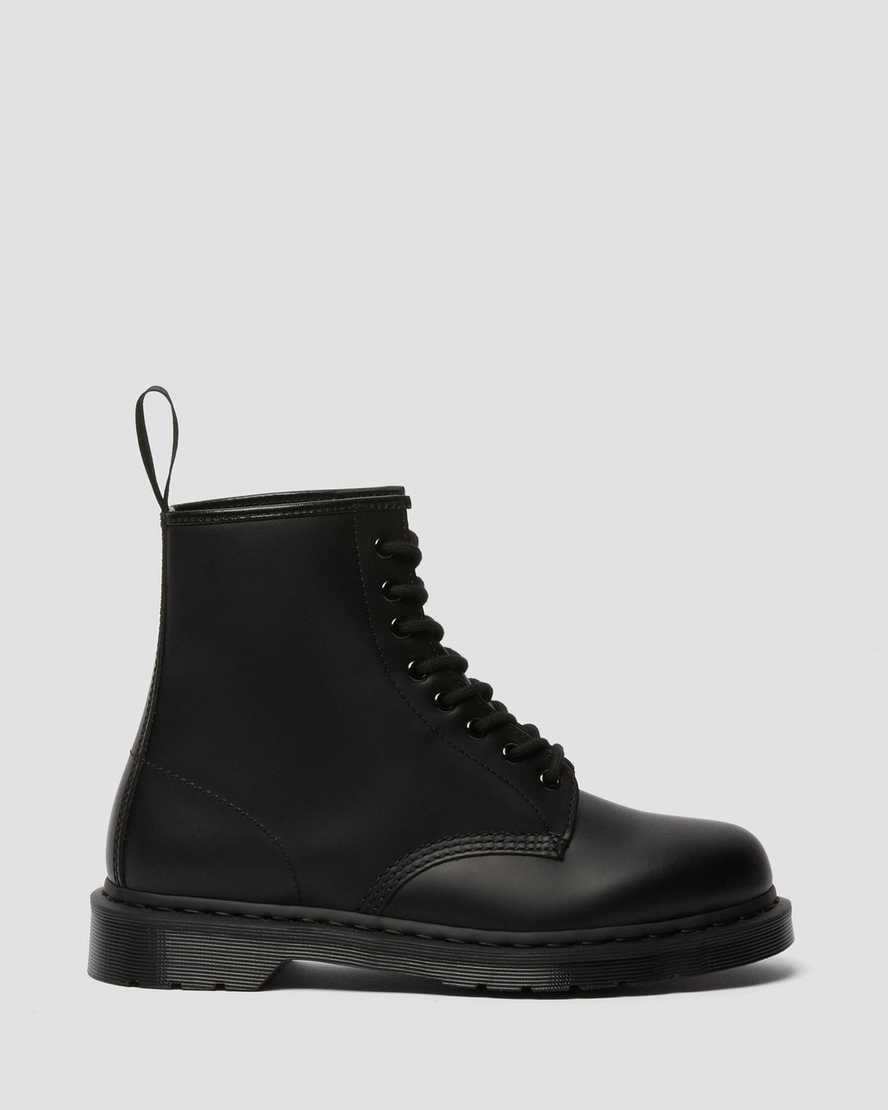 schwarze dr. martens 1460 mono smooth herren-schnürstiefel
