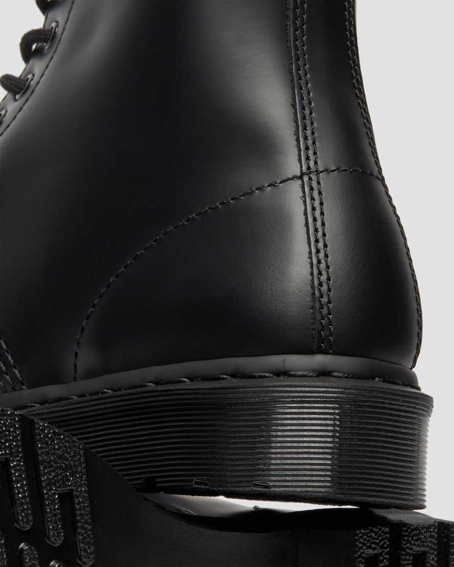 schwarze dr. martens 1460 mono smooth herren-schnürstiefel