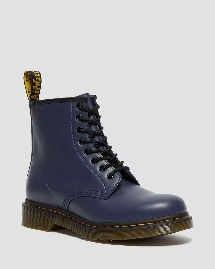 blaue dr. martens 1460 smooth herren-schnürstiefel